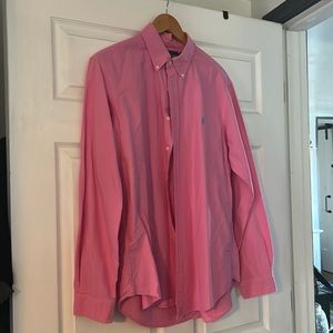 Men’s pink Ralph Lauren button down